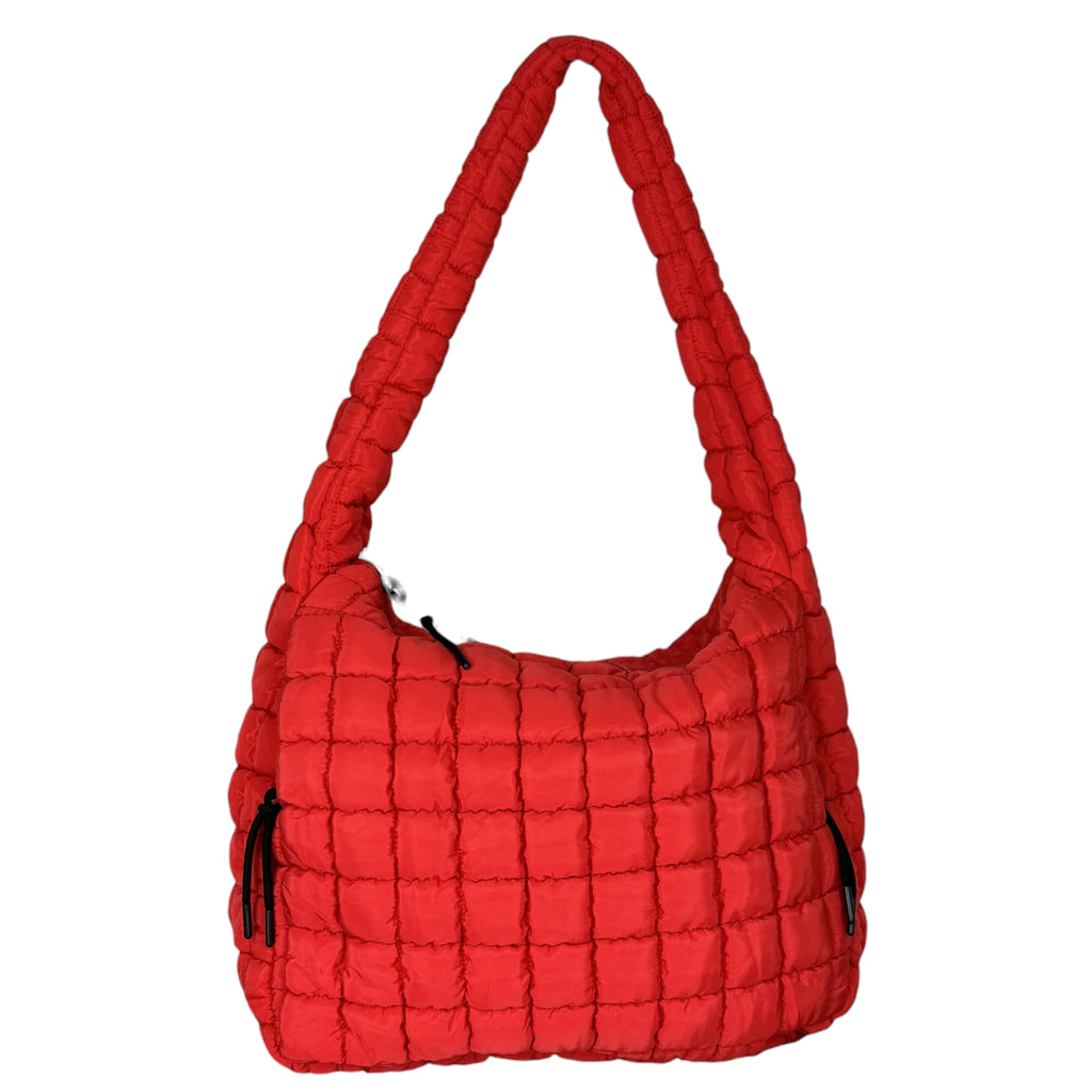 GZ 4171 Puffer Quilted Handbag Red girliegirloriginals