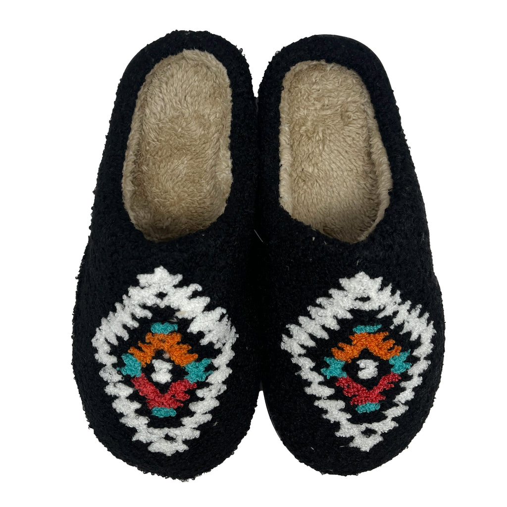 SF 1120 Aztec Slippers Black girliegirloriginals