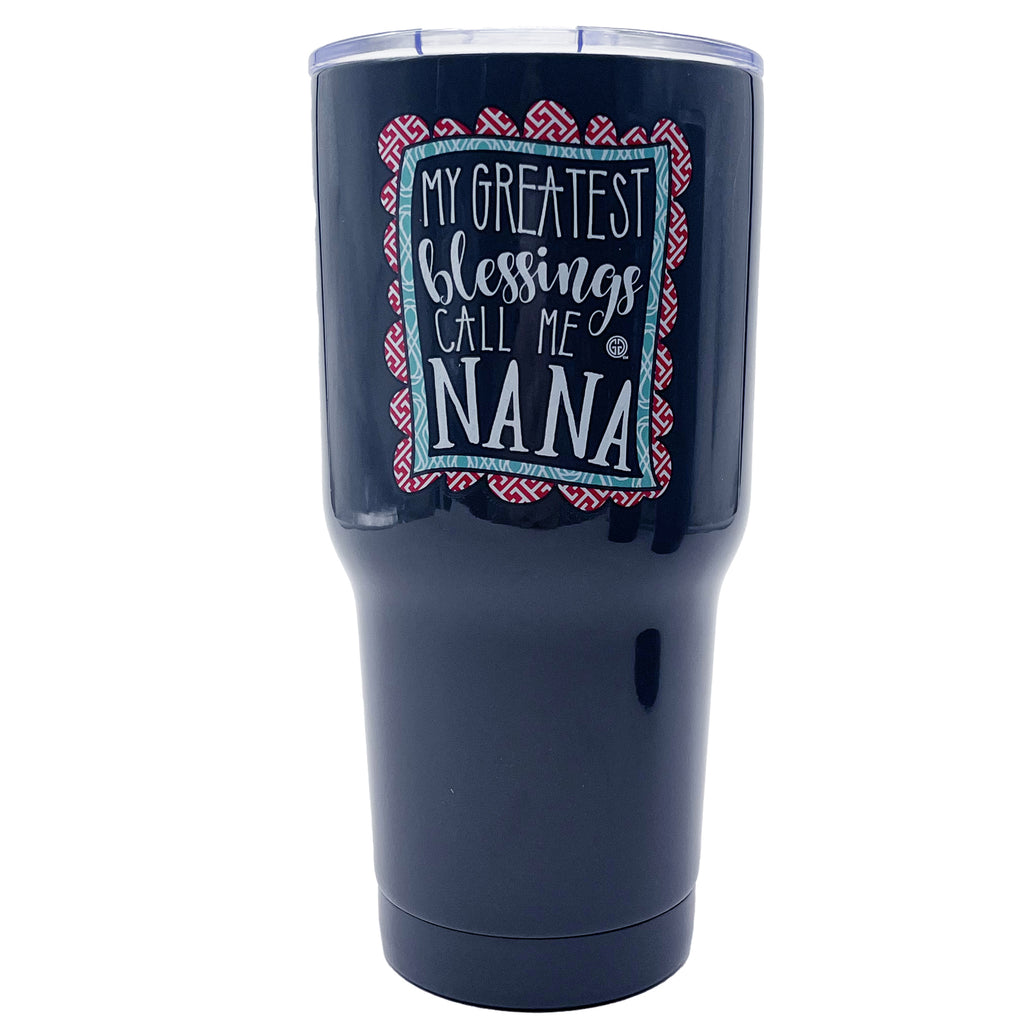 SassyCups Best Nana Ever Stainless Steel Tumbler, Nana Travel Mug, 22 Fl Oz