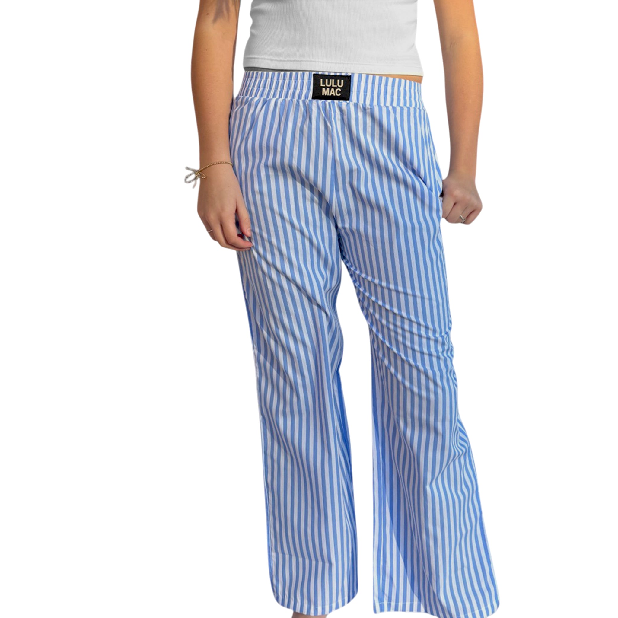 PAST- BLUE STRIPED PANT