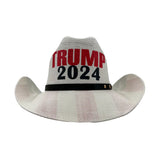 TRUMP COWBOY HAT FLAG UNDERSIDE