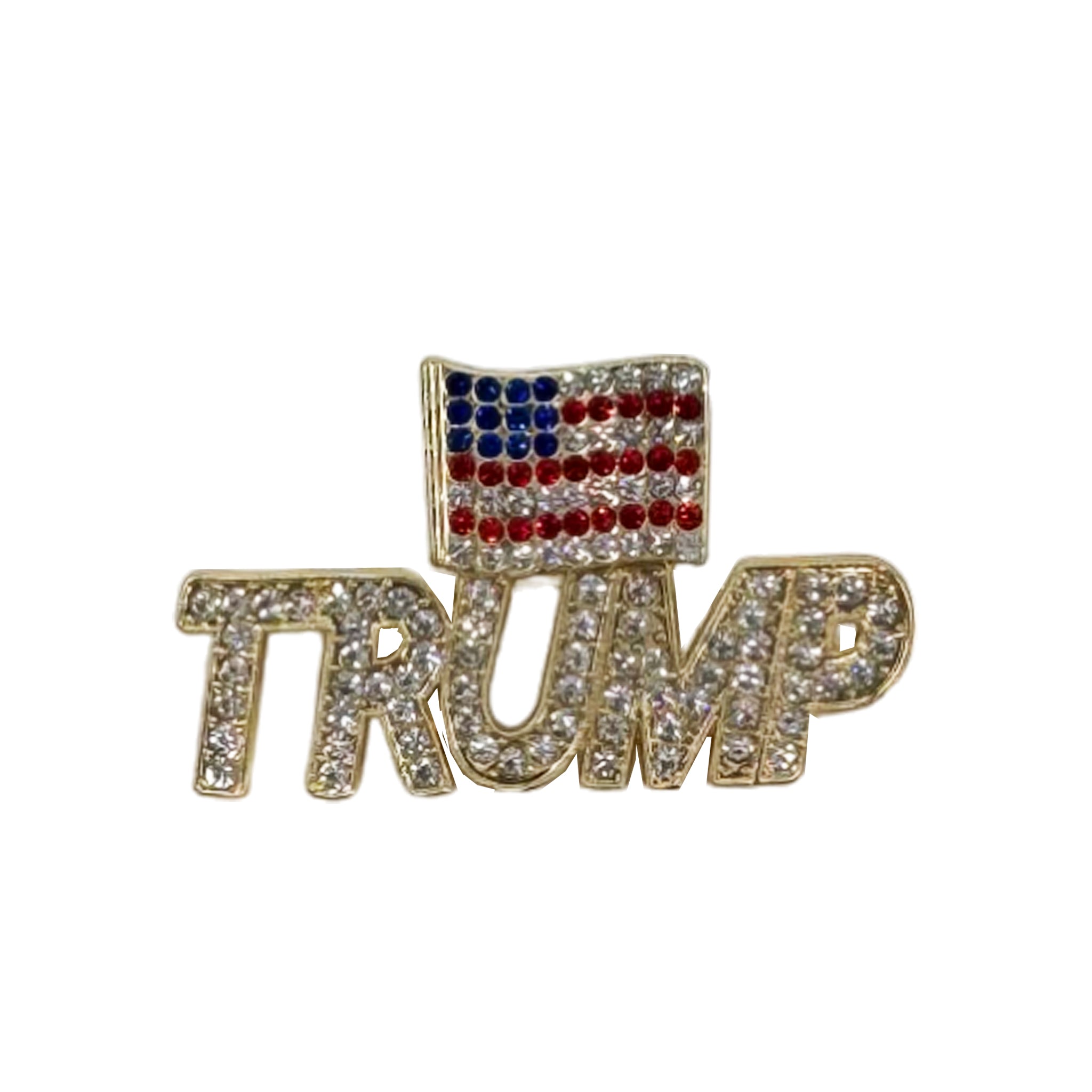 TR-1125 TRUMP RHINESTONE LAPEL PIN