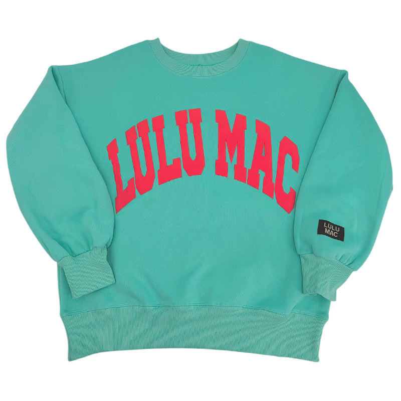 Lulu Mac Sweatshirt Mint/Coral