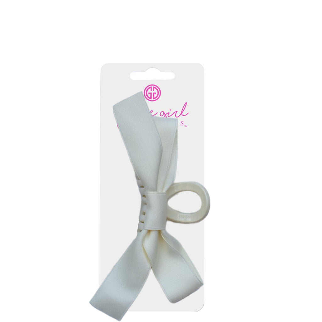 HCRB-24 Clip with Ribbon Ivory