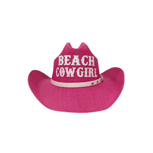 CH-1043-BEACH COWGIRL PINK/WHITE