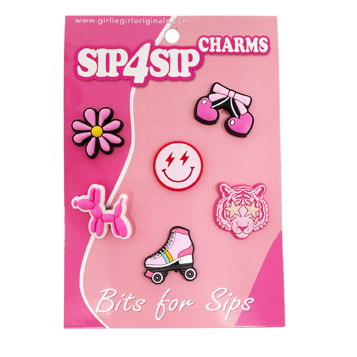 B4S-5 RETRO GIRLIE FUN SKATE CHARMS