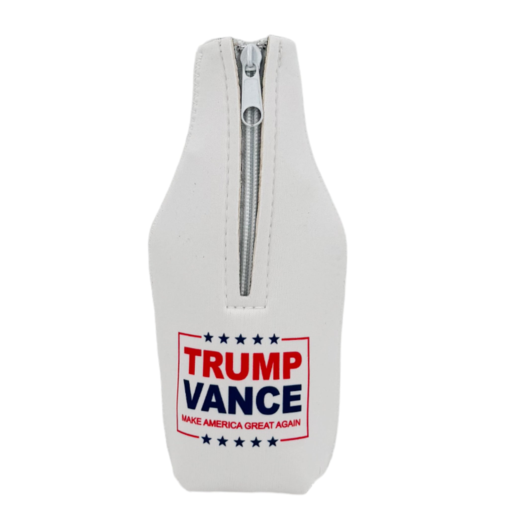 TR-KZ3-BTL1 Trump Vance Bottle Koozie White