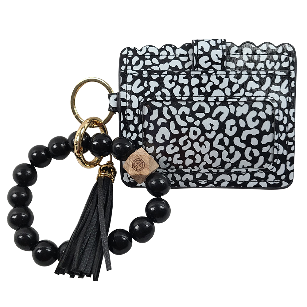 Wristlet Keychain & Wallet - Leopard