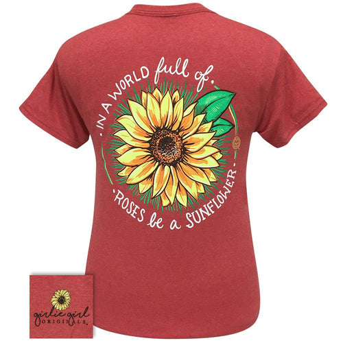 World Sunflower-Heather Red SS-2271 – girliegirloriginals