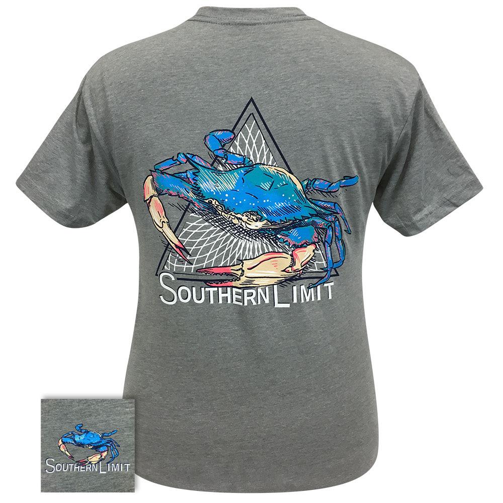 Southern Limit-Blue Crab Dark Heather Grey SS Dark Heather Grey / adult Large